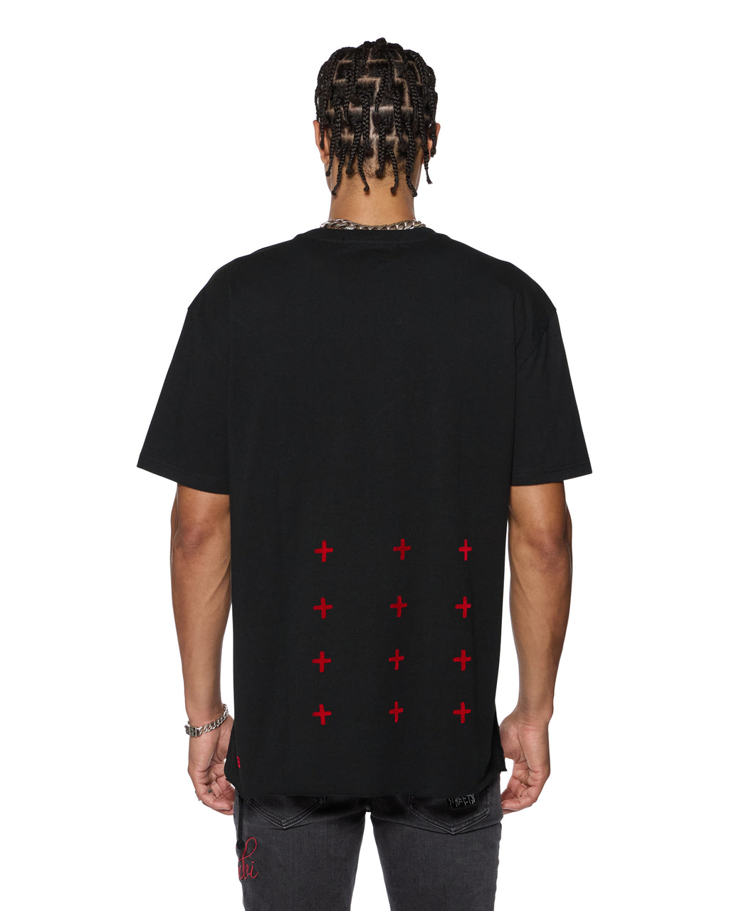 Mens Sin Again Biggie Ss Tee Jet Black Oversized Tees - Black