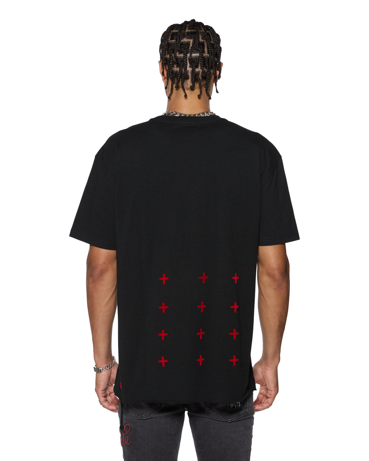 Mens Sin Again Biggie Ss Tee Jet Black Oversized Tees - Black
