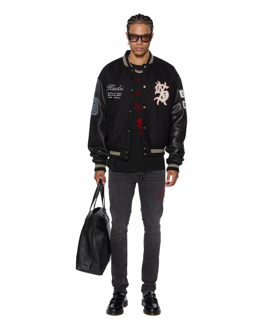 Mens Sin Again Biggie Ss Tee Jet Black Oversized Tees - Black