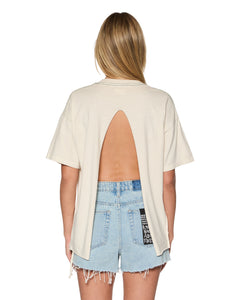 Sketch Oh G Slice Ecru Oversized Tee | Ksubi ++