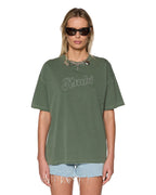 Womens Sketch Oh G Tee Slice Hash Oversized Tees - Green