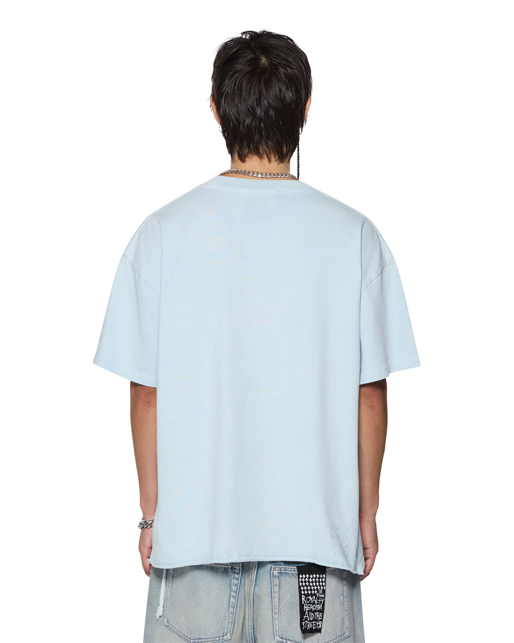Mens Sott Ekcess Ss Tee Shallows Oversized Tees - Blue