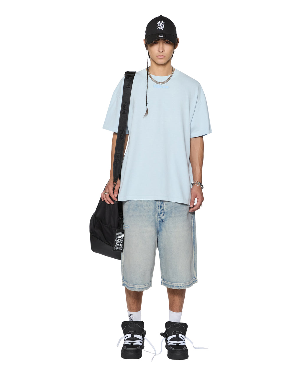Mens Sott Ekcess Ss Tee Shallows Oversized Tees - Blue