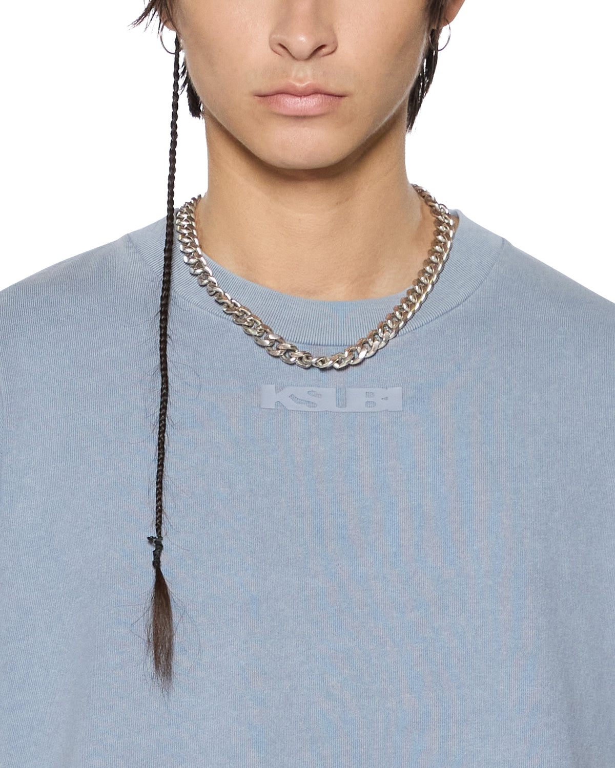Mens Sott Ekcess Ss Tee Storm Oversized Tees - Blue