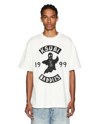 Mens Baddies Ekcess Vintage White Oversized Tees - White