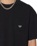 Mens Stamp Ekcess Pocket Ss Tee Black Oversized Tees - Black