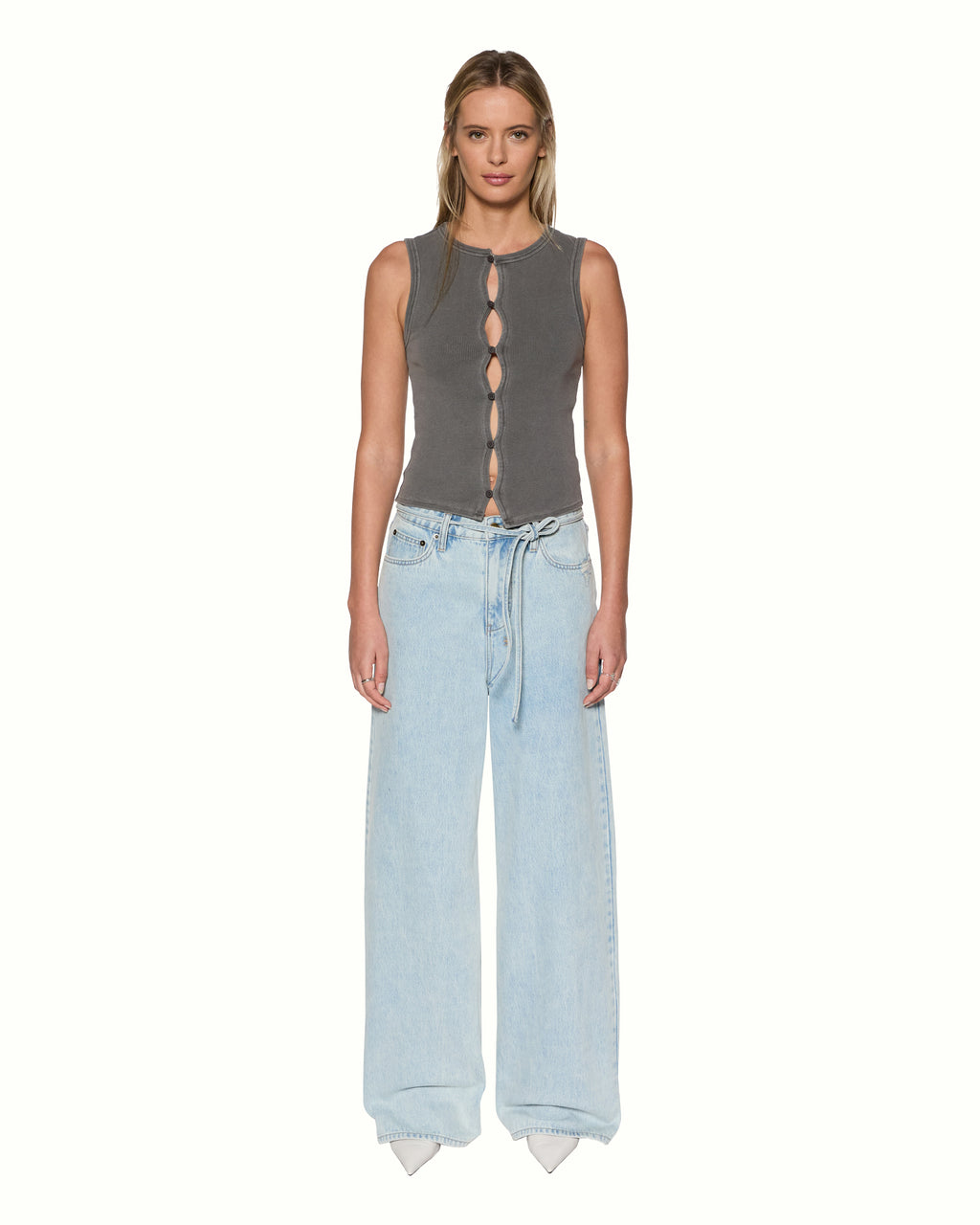 WOMENS SYNDICATE XTRA REWORK COAL FASHION TOPS