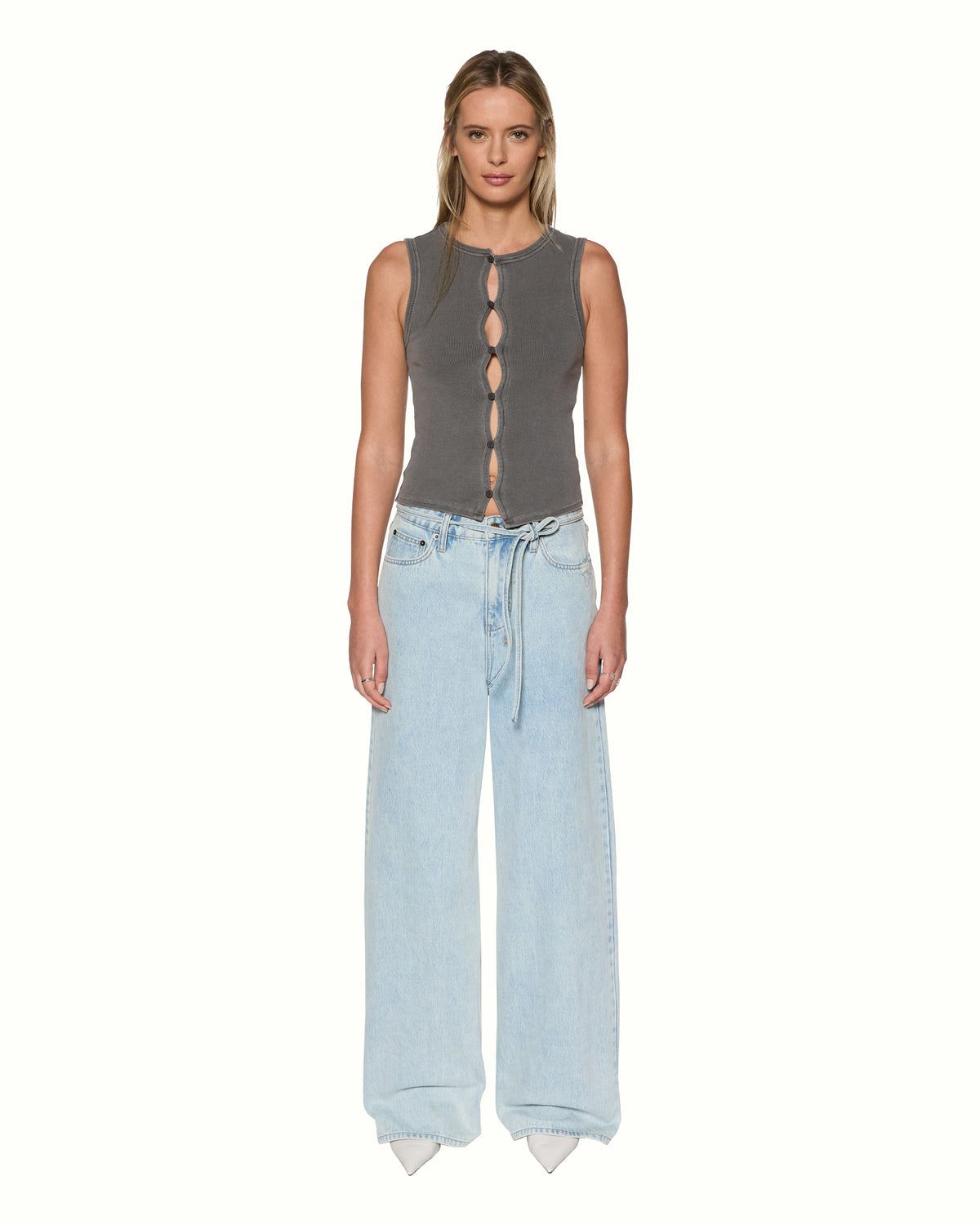 WOMENS SYNDICATE XTRA REWORK COAL FASHION TOPS