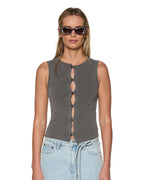 WOMENS SYNDICATE XTRA REWORK COAL FASHION TOPS