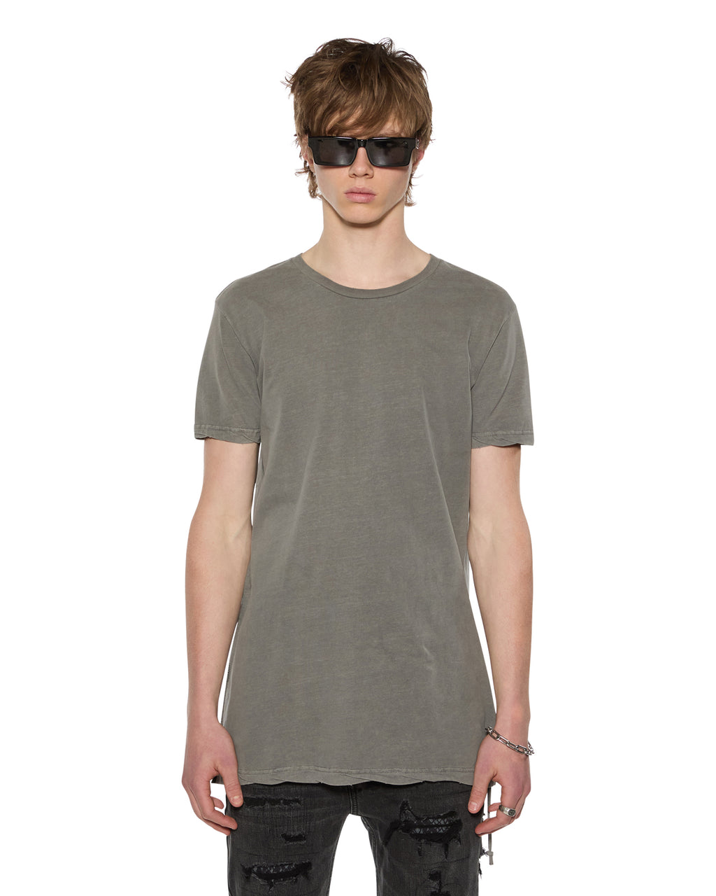 MENS SIOUX SS TEE VINTAGE GREY TEES
