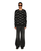 MENS BRONKO EMBLEM BLACK DENIM JEANS