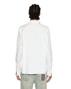 Mens Skript Ls Shirt 2 Stripe Regular Shirts - Blue