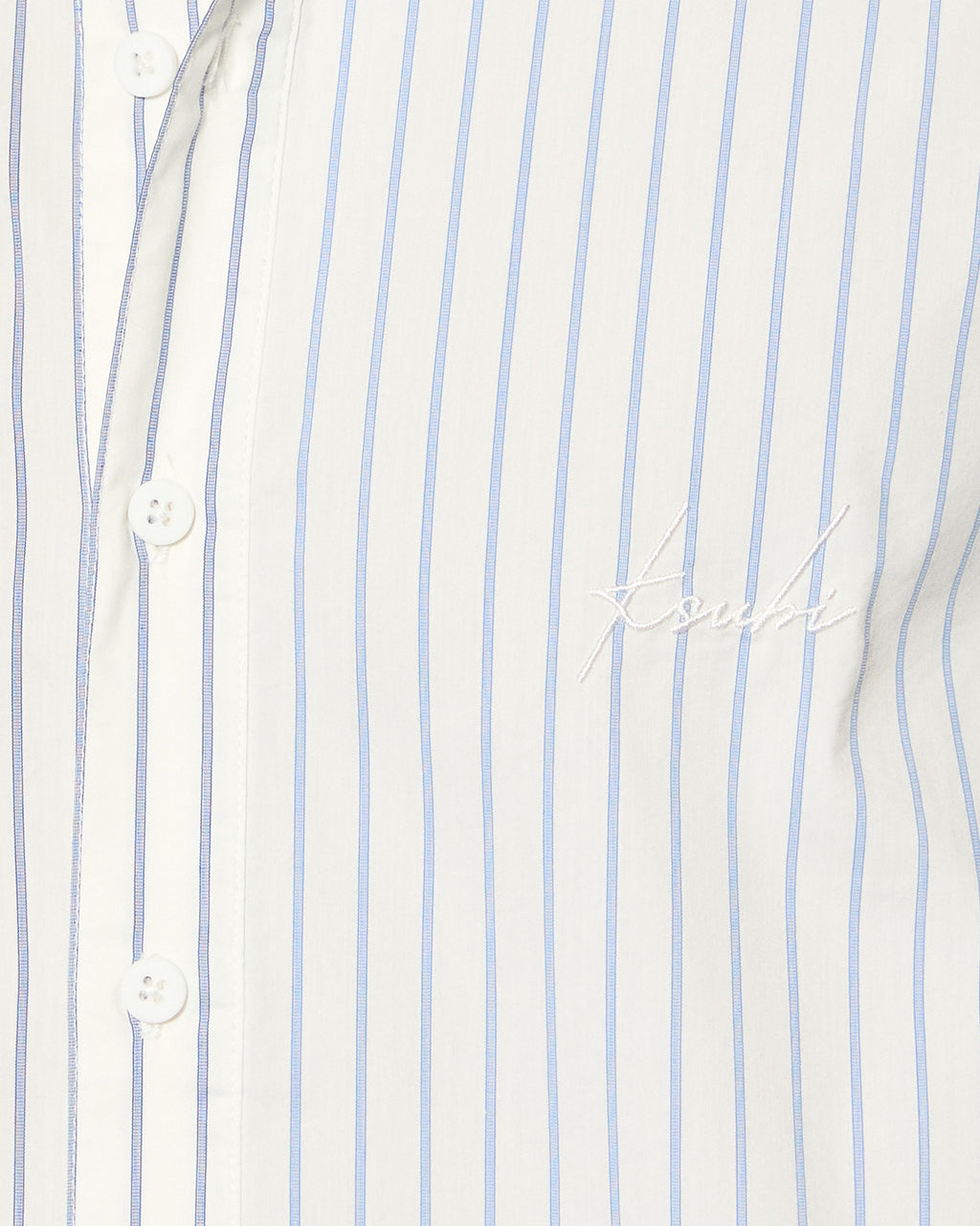 Mens Skript Ls Shirt 2 Stripe Regular Shirts - Blue