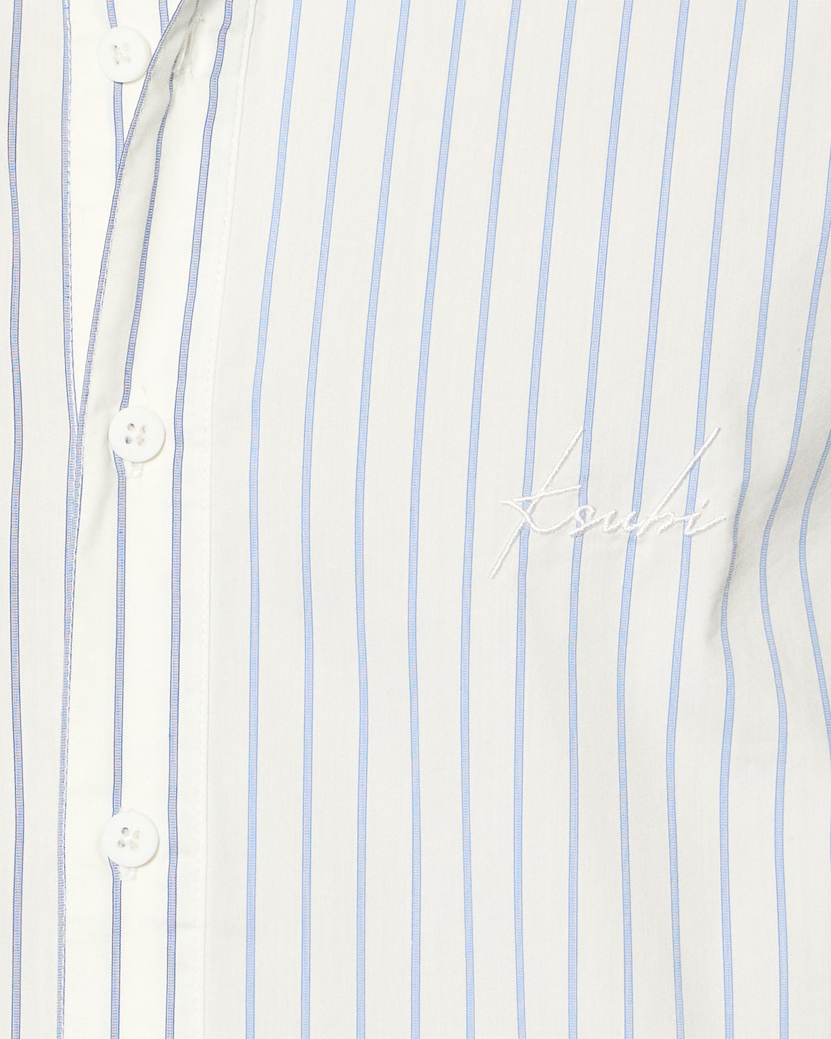 Mens Skript Ls Shirt 2 Stripe Regular Shirts - Blue