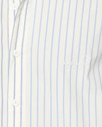 Mens Skript Ls Shirt 2 Stripe Regular Shirts - Blue