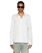 Mens Skript Ls Shirt 2 Stripe Regular Shirts - Blue