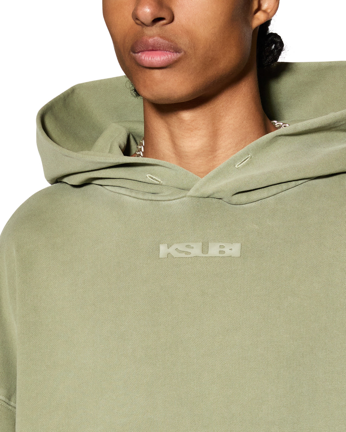 Mens Sott Ekcess Hoodie Moss Oversized Fleece - Green