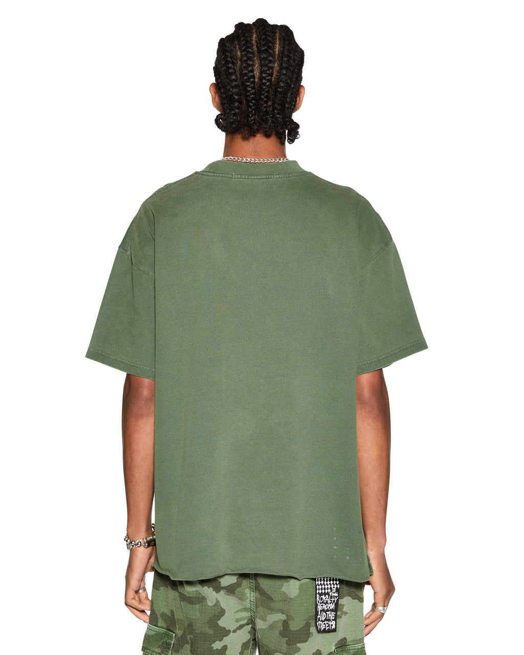 Mens Sott Ekcess Ss Tee Hash Oversized Tees - Khaki