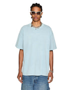 Mens Sott Ekcess Ss Tee Ice Blue Oversized Tees - Blue