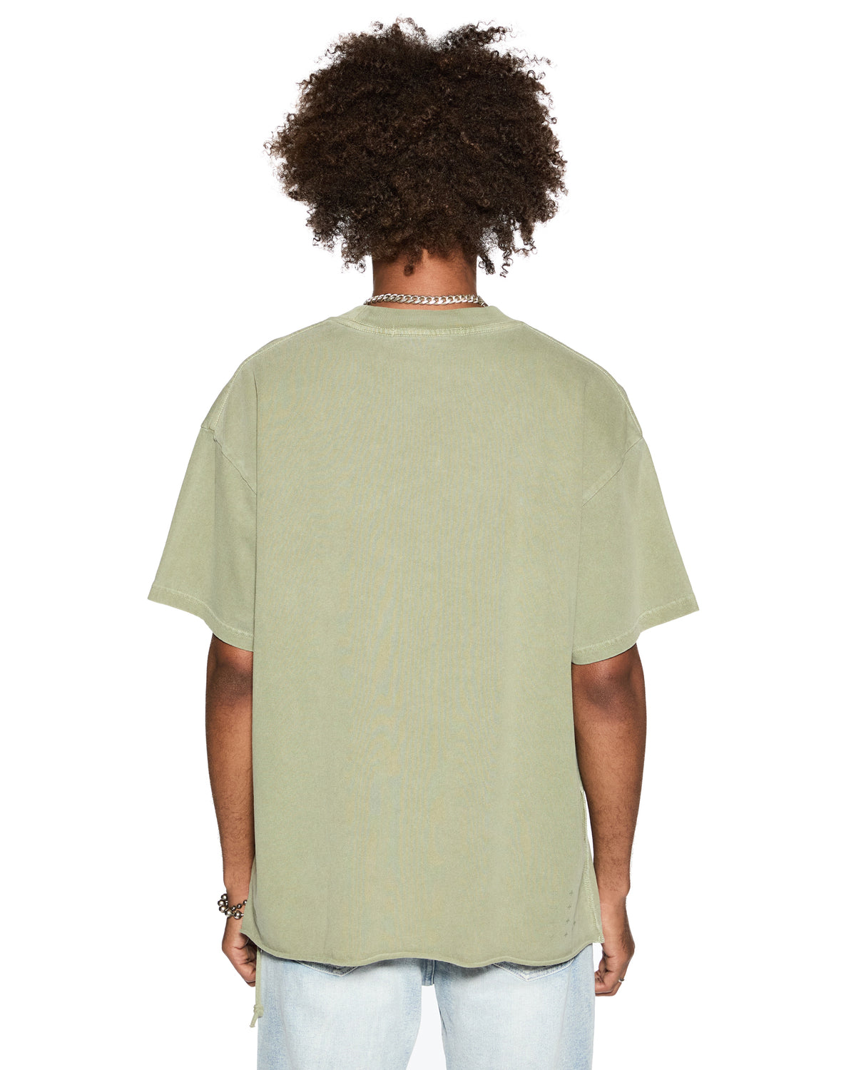 Mens Sott Ekcess Ss Tee Moss Oversized Tees - Green