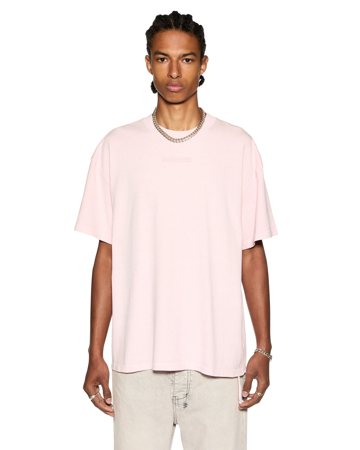 Mens Sott Ekcess Ss Tee Quartz Oversized Tees - Pink