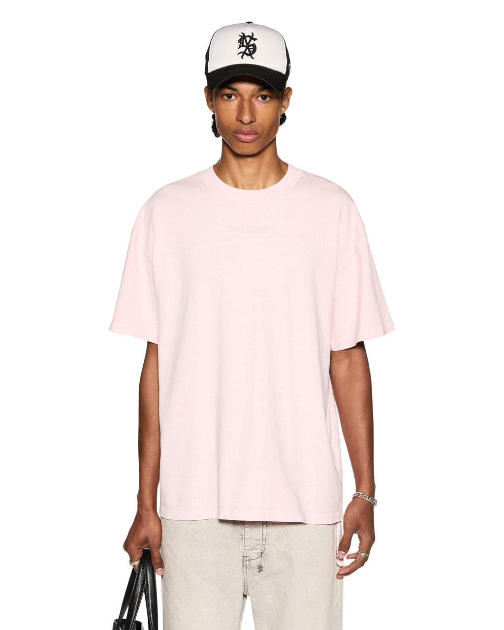Mens Sott Ekcess Ss Tee Quartz Oversized Tees - Pink