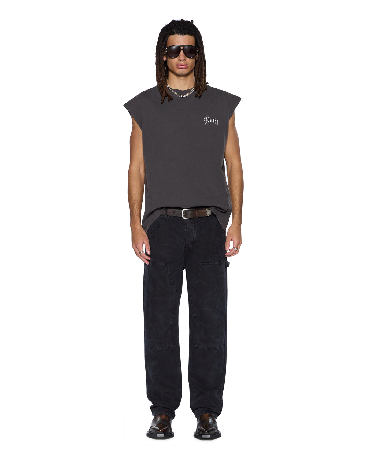 MENS MAXX OPERATOR PANT TORQUED BLACK DENIM JEANS