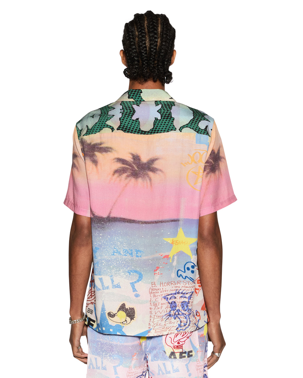 Mens Vandals Resort Ss Shirt Multi Regular Shirts - Multi Colour