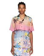 Mens Vandals Resort Ss Shirt Multi Regular Shirts - Multi Colour