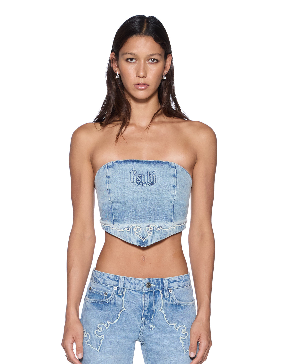WOMENS SCARF TOP KRYSTAL WESTERN FASHION TOPS