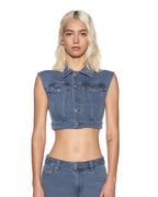 WOMENS TRUCKER VEST MIRAGE FASHION TOPS