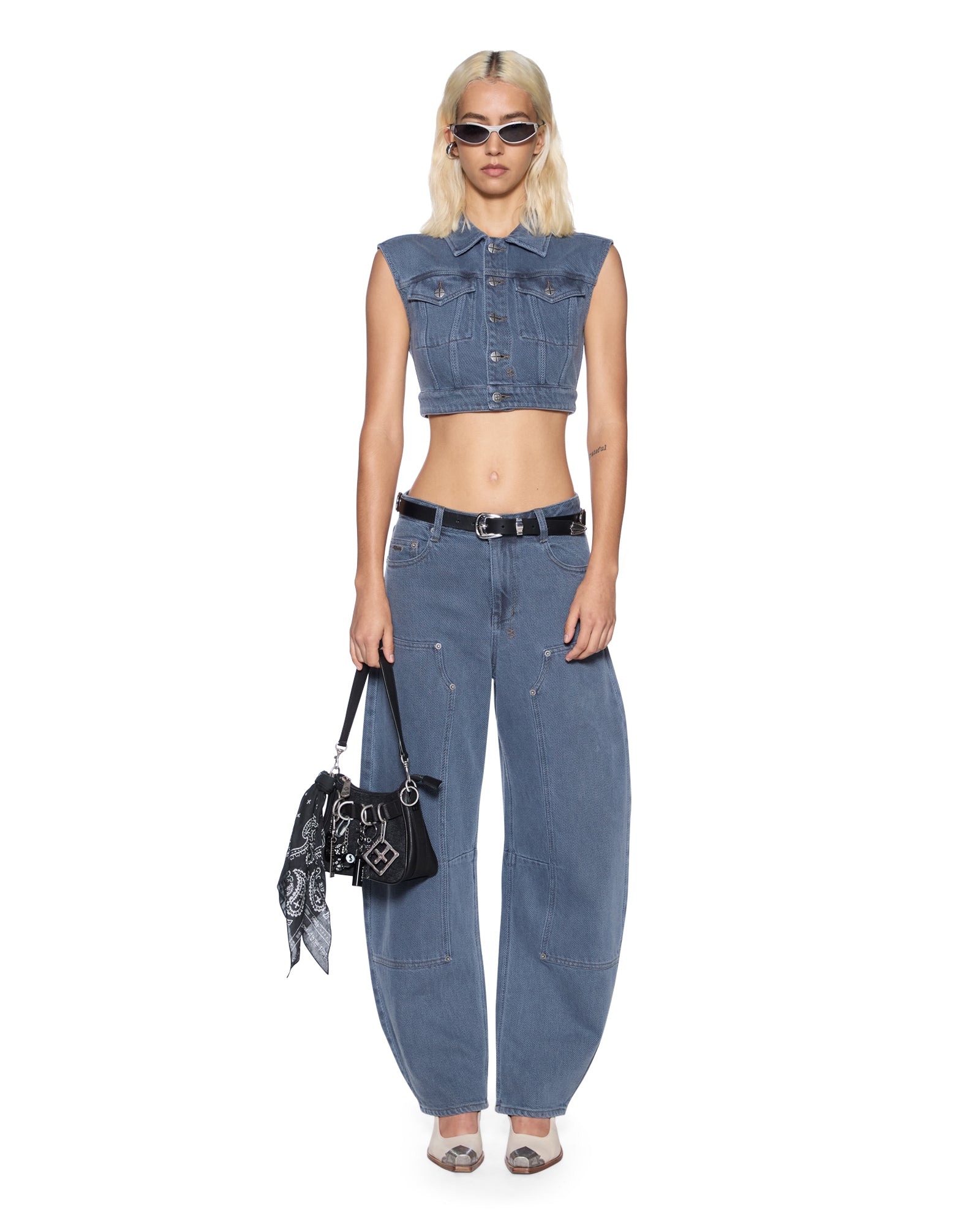 Womens Barrel Jean Carpenter Mirage Barrel Leg Denim Jeans | Ksubi ++