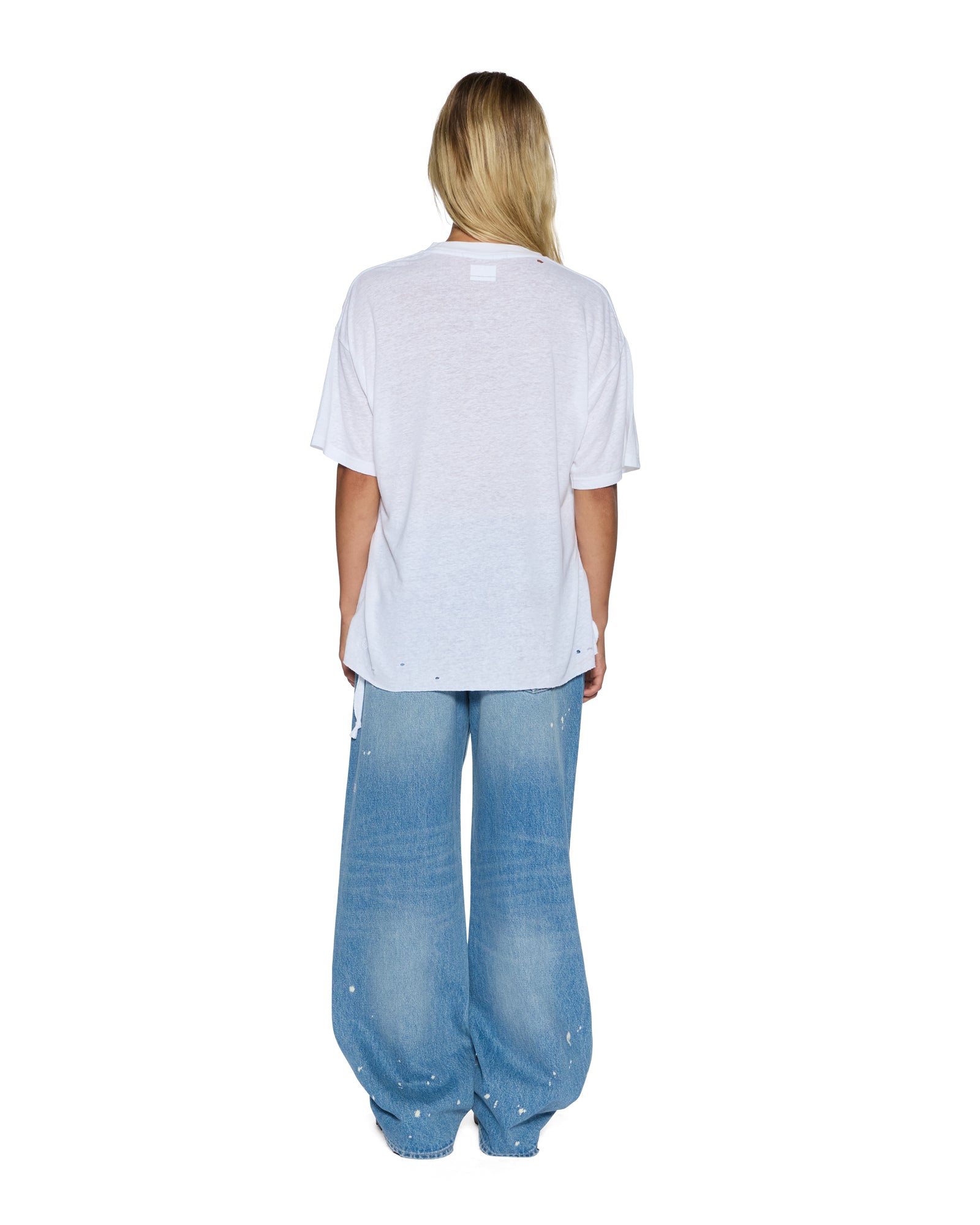 WOMENS  99 OH G TEE SLUB WHITE OVERSIZED TEES