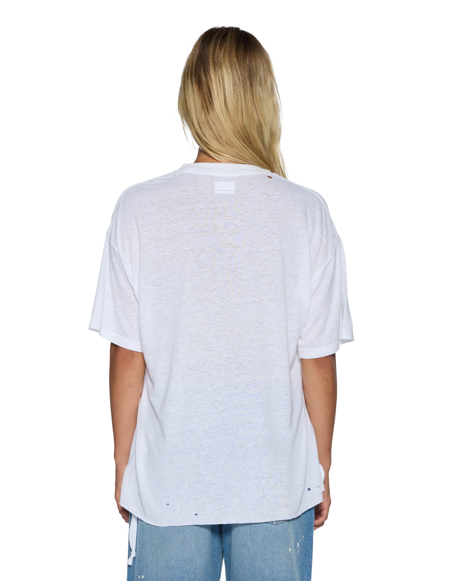 WOMENS  99 OH G TEE SLUB WHITE OVERSIZED TEES