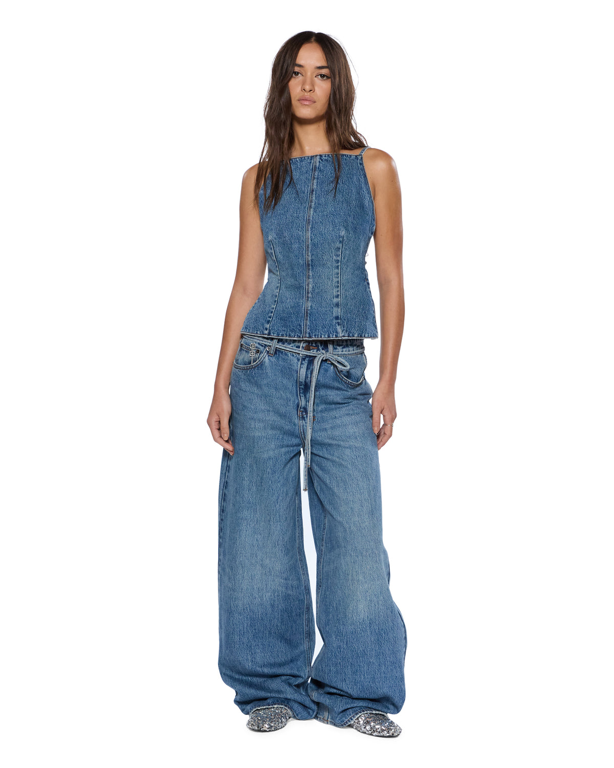 WOMENS BAGGY JEAN RELIK DENIM JEANS
