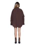 WOMENS ASTRA LS CARGO SHIRT CHOCOLATE SHIRTS