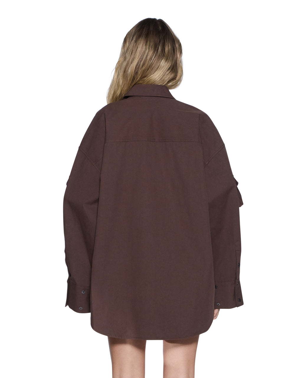 WOMENS ASTRA LS CARGO SHIRT CHOCOLATE SHIRTS