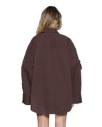 WOMENS ASTRA LS CARGO SHIRT CHOCOLATE SHIRTS