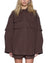 WOMENS  ASTRA LS CARGO SHIRT CHOCOLATE OVERSIZED SHIRTS