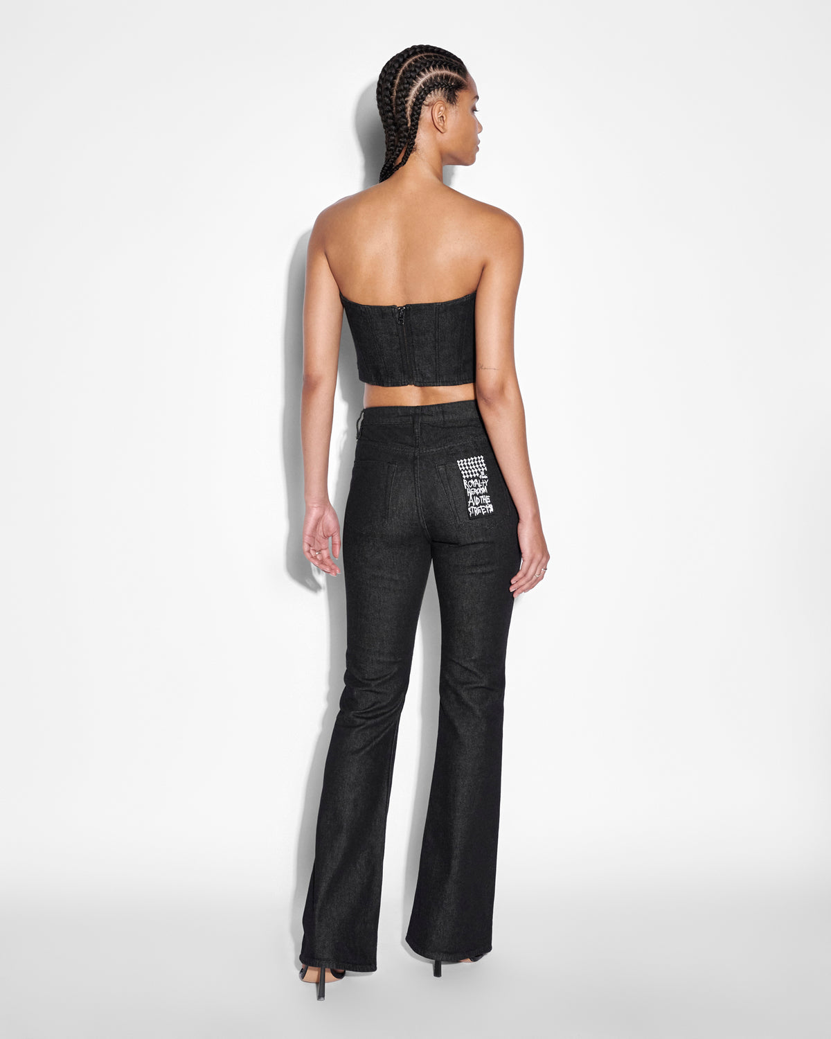 WOMENS BUSTIER EBONY LACED FASHION TOPS