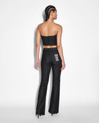 WOMENS BUSTIER EBONY LACED FASHION TOPS