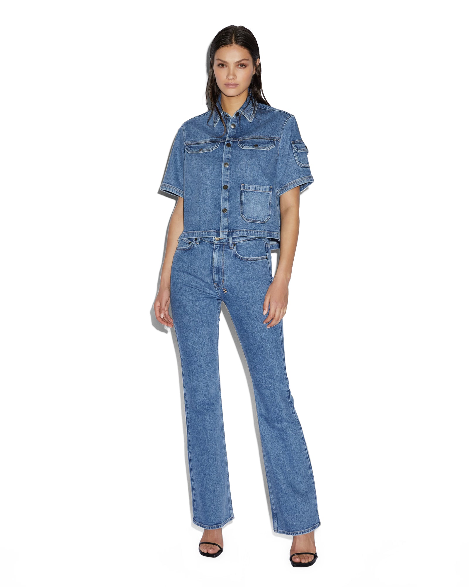 WOMENS SOHO HERITAGE FLARE DENIM JEANS