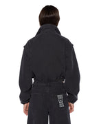 Womens Cropped Anorak Black Cropped Jackets - Black