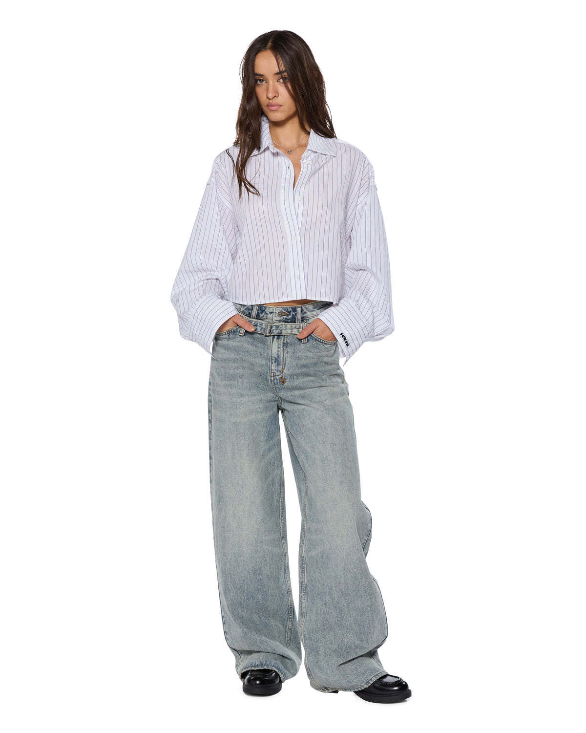Womens Baggy Jean Echoes Baggy Denim Jeans - Denim