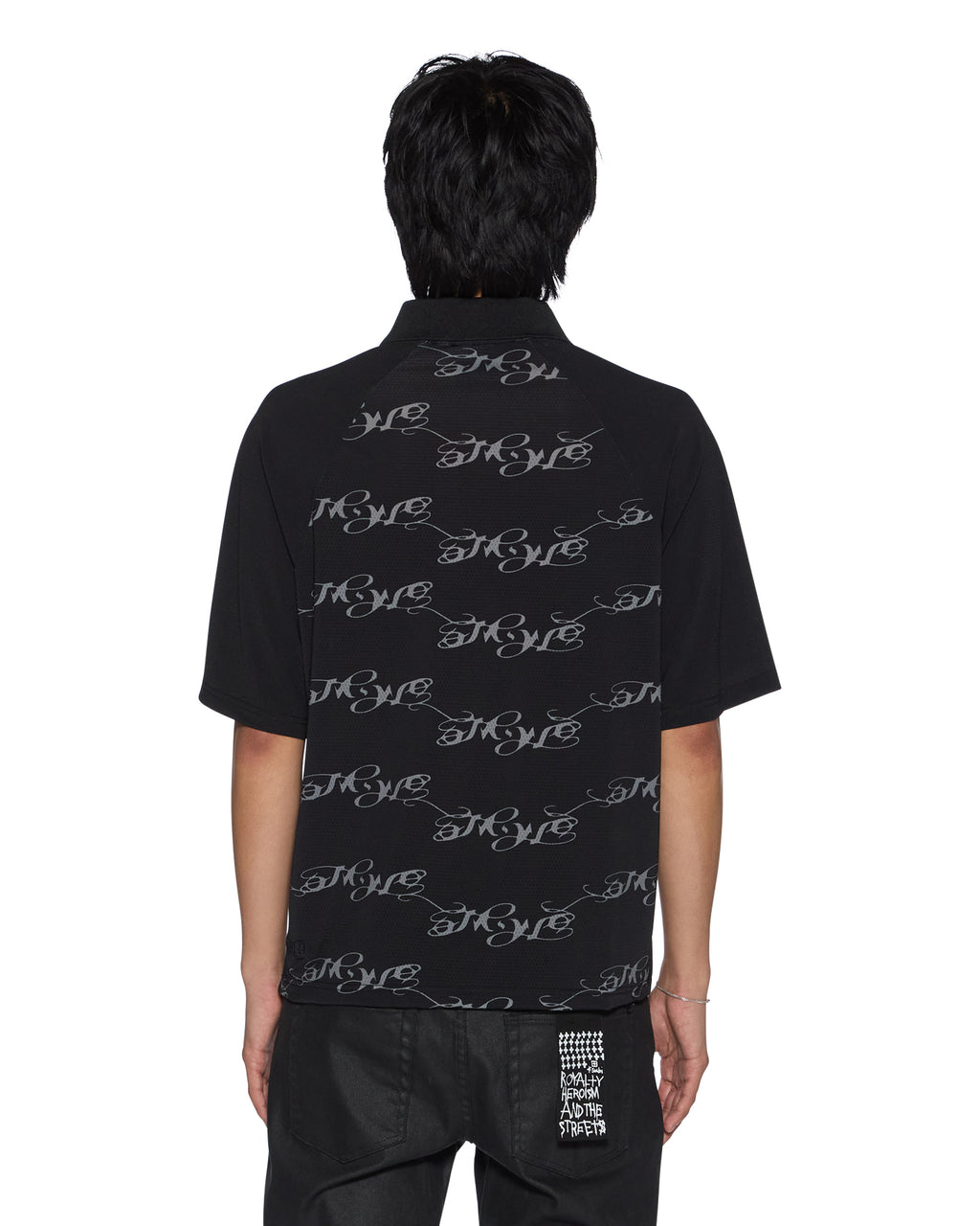 Womens Mowalola Doberman Jersey Black Slim Fashion Tops - Black