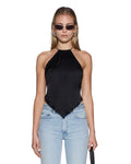 SCARF TOP BLACK