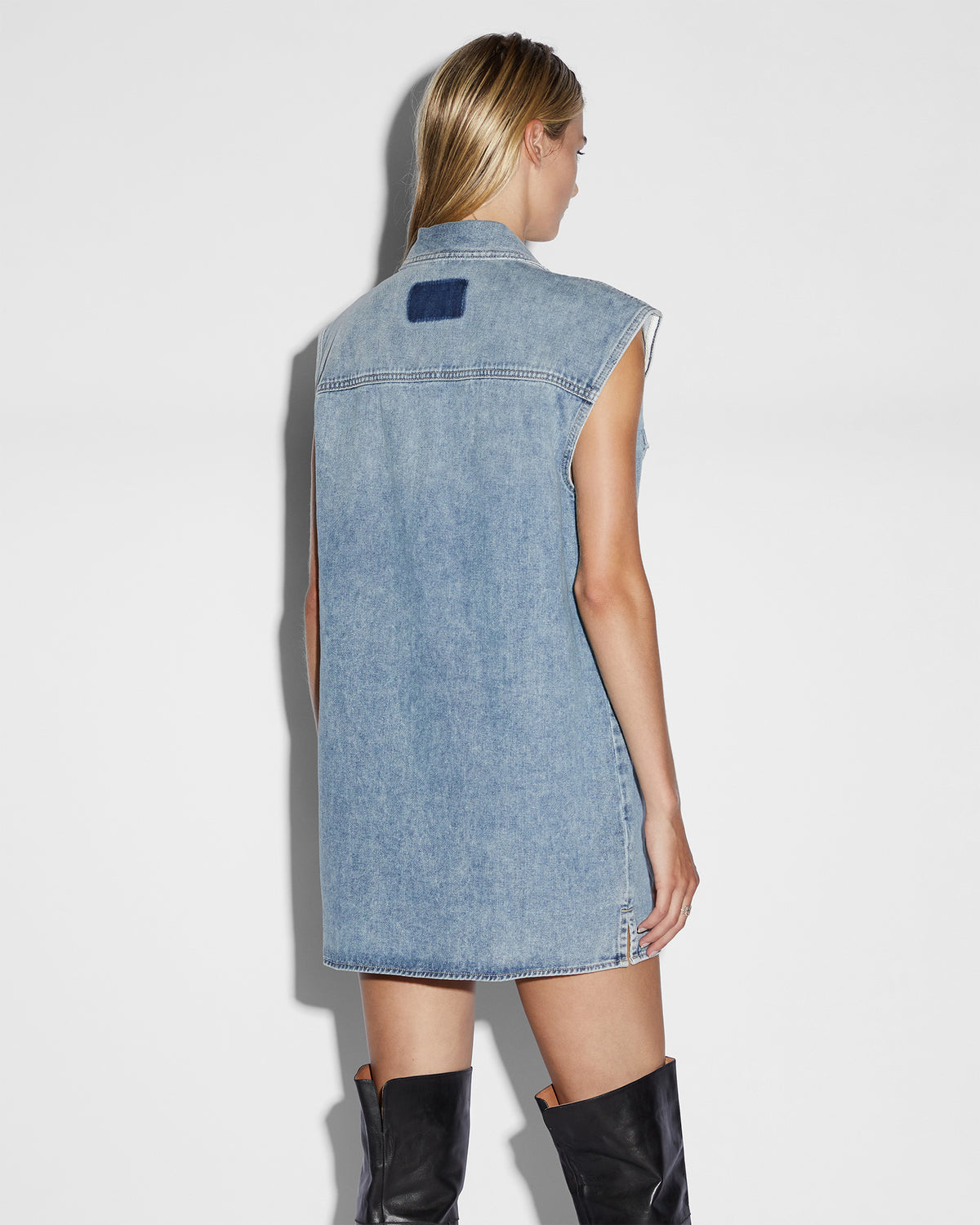 ksubi denim dress Ksubi Women's Dauphine Belted Mini Aged, Denim, Size Small