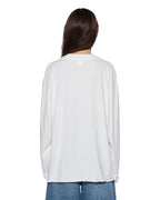 Womens Sott Boyfriend Ls Tee Vintage White Oversized Tees - White