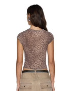 WOMENS STAPLE SS TEE LEOPARD TEES