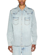 Mens Whiplash Ls Shirt Paragon Regular Shirts - Denim